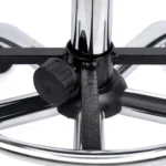 TABURETE DE ACERO INOXIDABLE CON ASIENTO GIRATORIO RODABLE - Image 2